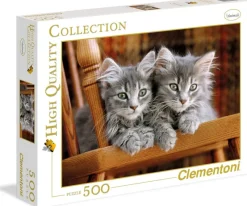 Puzzles-Clementoni Puzzle 500 Chatons
