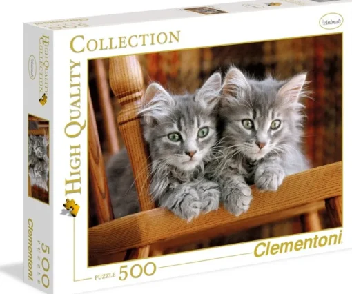 Puzzles-Clementoni Puzzle 500 Chatons