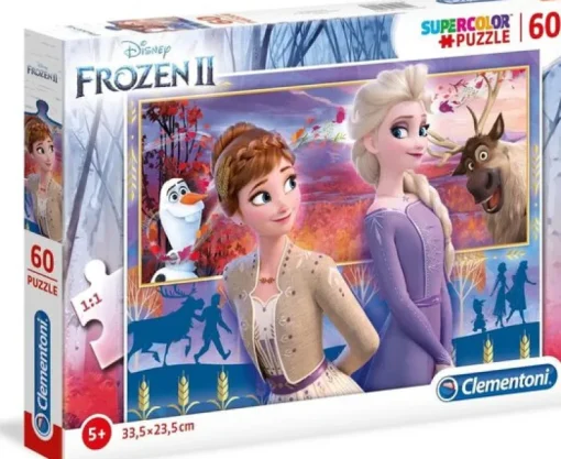 Puzzles-Clementoni Puzzle 60 Disney Frozen 2