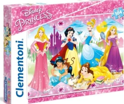 Puzzles-Clementoni Puzzle 104 Disney Princess