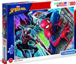 Puzzles-Clementoni Puzzle 180 Marvel Spider-Man
