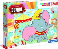 Puzzles-Clementoni Puzzle 24 Maxi Disney Dumbo