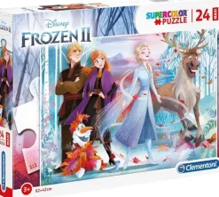 Puzzles-Clementoni Puzzle 24 Maxi Disney Frozen 2