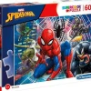 Puzzles-Clementoni Puzzle 60 Maxi Marvel Spiderman
