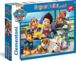 Puzzles-Clementoni Puzzle 104 Maxi Paw Patrol