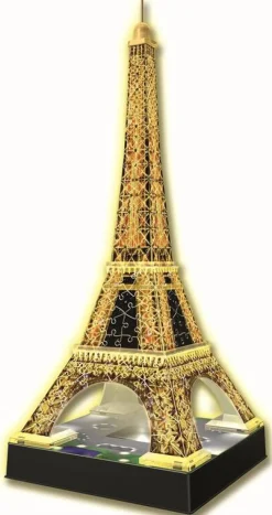 Puzzles-Ravensburger Puzzle 3D: Tour Eiffel night edition
