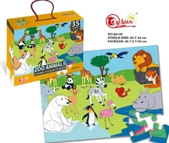 Puzzles-DDD Toys Puzzle dans le zoo 35 pièces