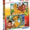 Puzzles-Clementoni Puzzle 2X60 Disney Lion King