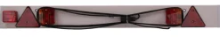 Éclairage-Euro Car PVC éclairage à plaque blanc 137x14 cm + 7,5 m câble