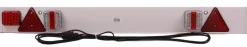 Éclairage-Euro Car PVC éclairage à plaque LED blanc 137x14 cm + 7,5 m câble