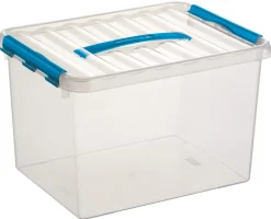 Boîtes En Plastique-Sunware Q - line boîte de rangement 22 L bleu