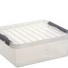 Boîtes En Plastique-Sunware Q - line boîte de rangement 25 L blanc transparent