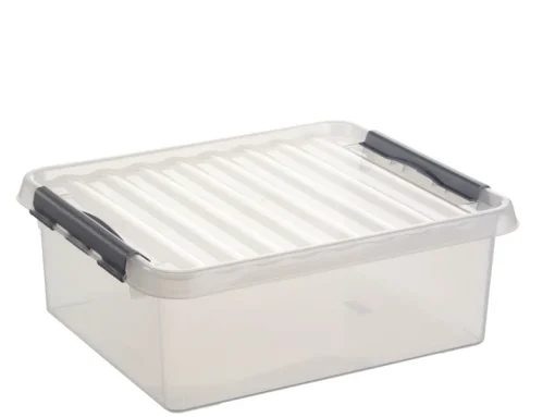 Boîtes En Plastique-Sunware Q - line boîte de rangement 25 L blanc transparent