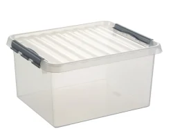Boîtes En Plastique-Sunware Q - line boîte de rangement 36 L blanc transparent