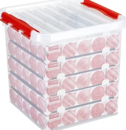 Boîtes En Plastique-Sunware Q-line Boîte de rangement de Noël 38L+Tray