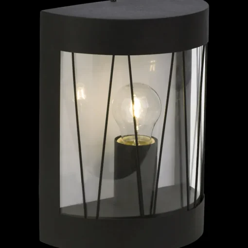 Éclairage Extérieur | Appliques Extérieur-Brilliant Reed mur noir IP44 E27 40W