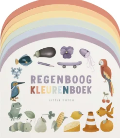 Livres Pour Enfants-Little Dutch Regenboog kleurenboek -