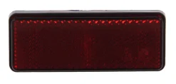Accessoires-Euro Car Réflecteur rectangulaire adhésive rouge