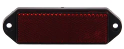 Accessoires-Euro Car Réflecteur rectangulaire vissé rouge