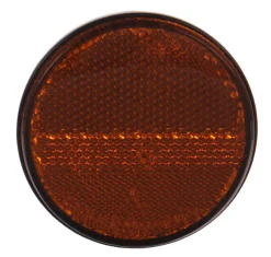 Éclairage-Euro Car Réflecteur ronde adhésive orange