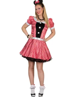 Déguisements Adultes-Euro Shop Robe à pois rouge Minnie Mouse - Taille 36/38