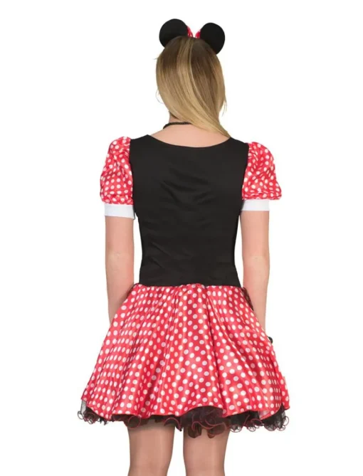 Déguisements Adultes-Euro Shop Robe à pois rouge Minnie Mouse - Taille 40/42
