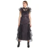 Déguisements Adultes-Partyline Robe De Bal Noir Mercredi Femme - Taille 38