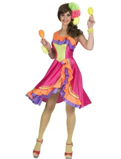 Déguisements Adultes-Euro Shop Robe de samba Carribean Cindy - Taille 32/34