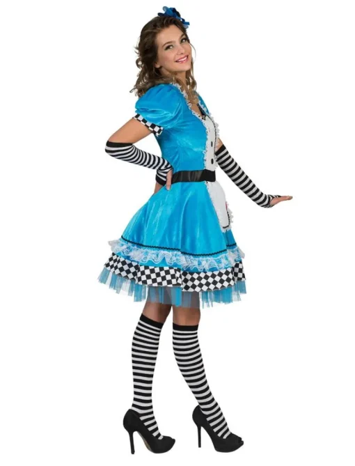 Déguisements Adultes-Euro Shop Robe Déguisement Alice au Pays des Merveilles Femme - Taille 44/46