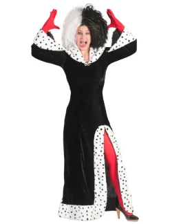 Déguisements Adultes-Euro Shop Robe Déguisement Cruella d'Enfer - Taille 44/46