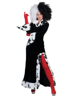 Déguisements Adultes-Euro Shop Robe Déguisement Cruella d'Enfer - Taille 44/46