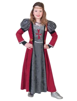 Déguisements Enfants-Euro Shop Robe Déguisement Enfant Dame Rouge - Taille 140