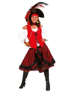 Déguisements Adultes-Euro Shop Robe Déguisement Pirate Coeur Noir - Taille 40/42