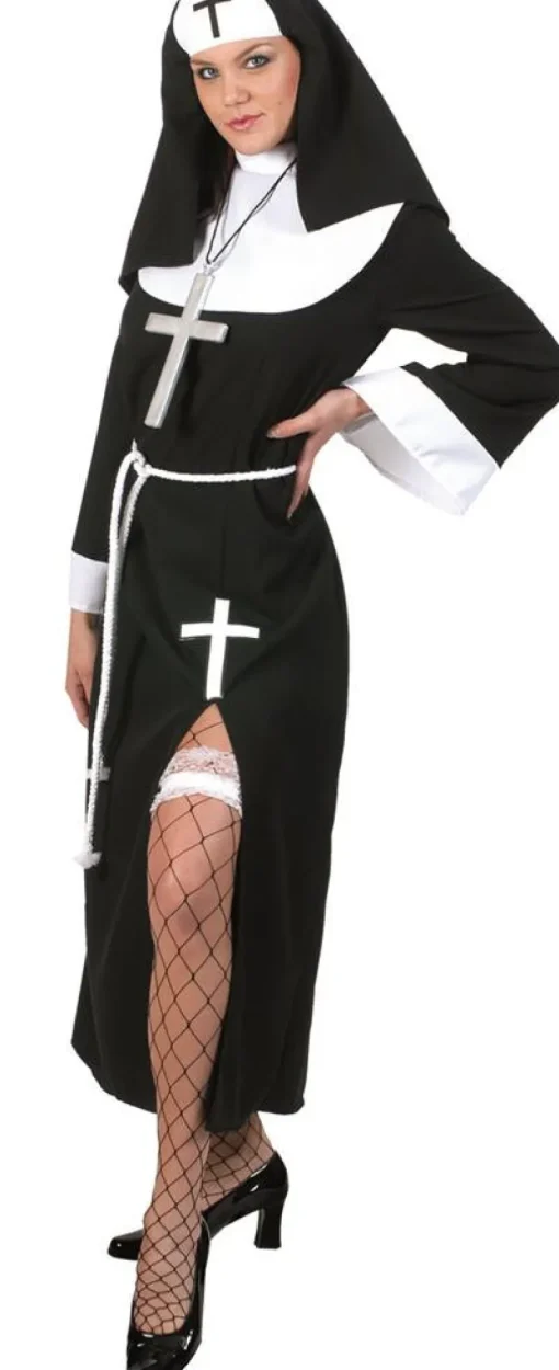 Déguisements Adultes-Euro Shop Robe Déguisement Soeur Frederica - Taille 44/46