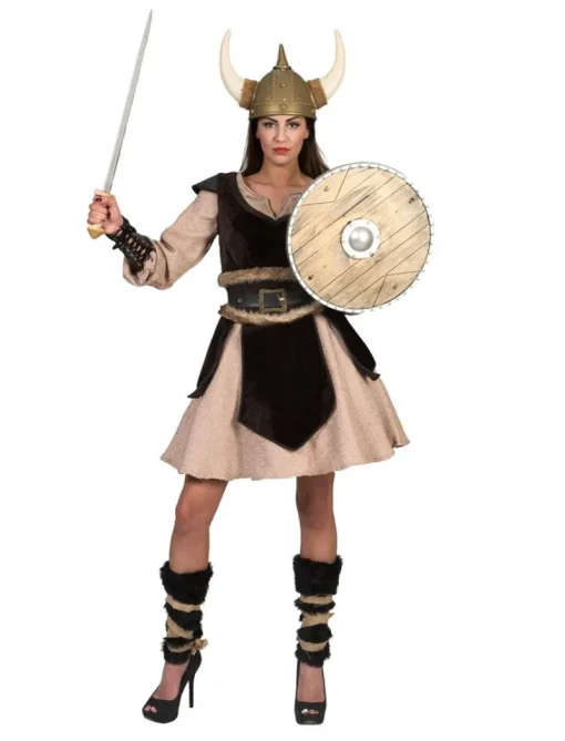 Déguisements Adultes-Euro Shop Robe Déguisement Viking Ragna - Taille 36/38