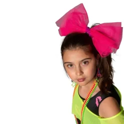 Déguisements Enfants-Euro Shop Robe enfant fluo des années 80 Kiss The Girl - Taille 164