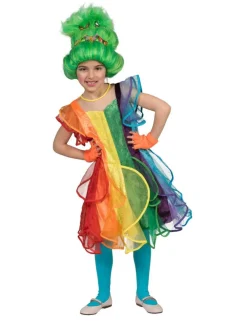 Déguisements Enfants-Euro Shop Robe enfant Princesse Arc-en-ciel - Taille 128