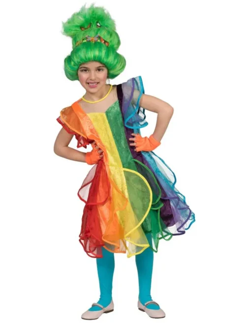 Déguisements Enfants-Euro Shop Robe enfant Princesse Arc-en-ciel - Taille 128