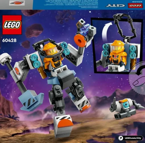 Jeux De Construction-Lego 60428 ROBOT CHANTIER L’ESPACE