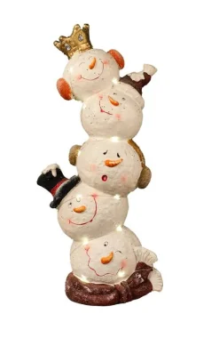 Statues, Figurines Et Maisons-DDD Roi Bonhomme De Neige 30x21x70cm