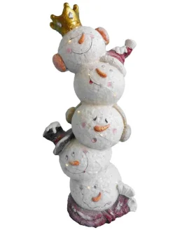 Statues, Figurines Et Maisons-DDD Roi Bonhomme De Neige 30x21x70cm