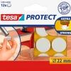 Rubans Adhésif-Tesa Rondelles de déplacement pour objets sur des surfaces lisses. Ø 22 mm blanc.