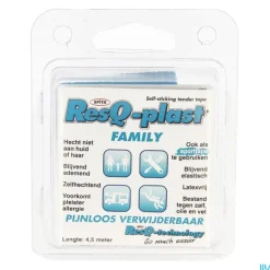 Pansements-ResQ-plast Rouleau de pansement 50 mm x 4,5 m turquoise