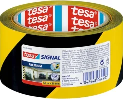 Rubans Adhésif-Tesa Ruban de signalisation 66 m x 60 mm jaune-noir