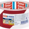 Rubans Adhésif-Tesa Ruban de signalisation 66 m x 60 mm rouge-blanc