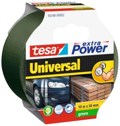 Rubans Adhésif-Tesa Ruban toilé solide 10 m x 50 mm vert