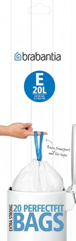 Poubelles Et Sacs-Brabantia Sac poubelle 20 L string 20 pièces