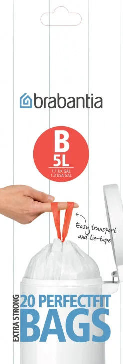 Poubelles Et Sacs-Brabantia Sac poubelle 5 L string 20 pièces