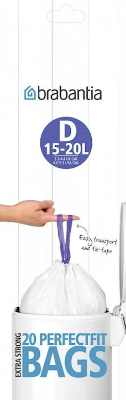 Poubelles Et Sacs-Brabantia Sac poubelle 15 L string 20 pièces