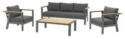 Salons De Jardin | Meubles De Jardin-DDD Salon de jardin Jovi - Aluminium - Anthracite